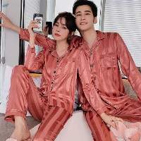 Spring Autumn Long Sleeve Plus Size Sleepwear