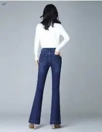 Winter Fleece Flared Pants Jeans