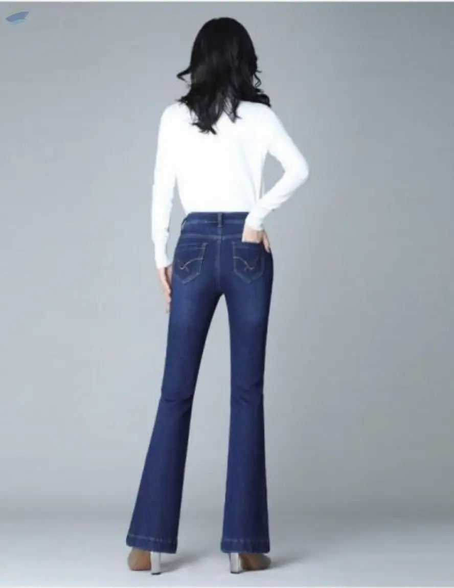 Winter Fleece Flared Pants Jeans
