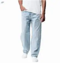 2023 OEM Customized Loose Fit Light Wash Denim