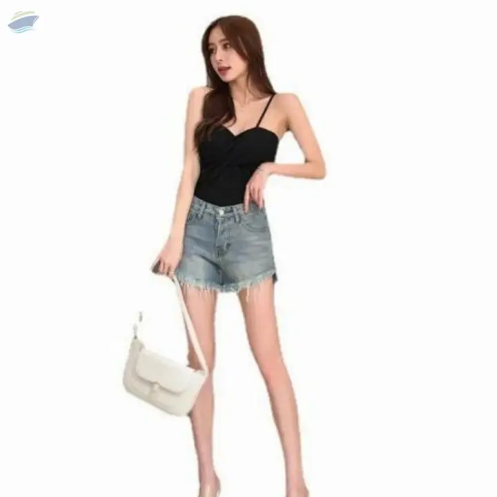 Summer New Raw-edged Denim Shorts