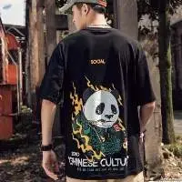 New National Tide Panda T-shirt Short-sleeved