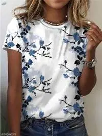 Fashion Loose Woman T-shirt Casual Short-sleeved