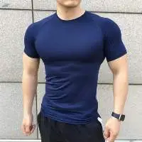 New Men Summer Short Sleeve Fitness T Shirt