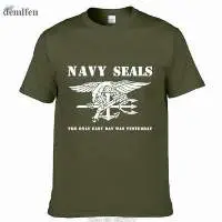 Navy Seals T-shirt Men 100% Cotton Short Sleeves