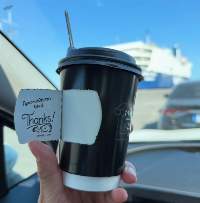 Double wall paper cups with coupon
