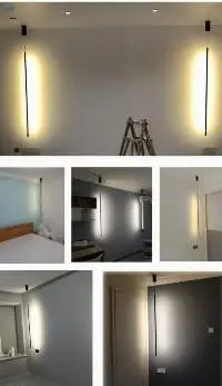 Aluminium Led Line Chandeliers Ceiling