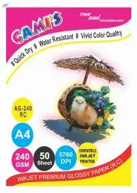 GAMI'S 240gsm A4 RC Inkjet Photo Glossy Paper