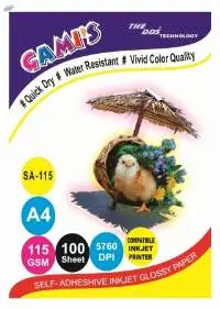GAMI'S Self-Adhesive Inkjet Photo Glossy Sticker