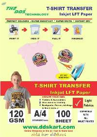 DDS T-shirt Light Fabric A4 Inkjet Transfer Pape
