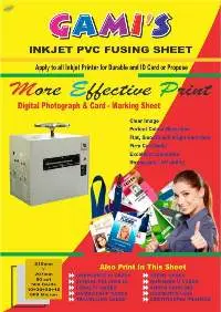 GAMI'S Fusing Sheets For I-Card 