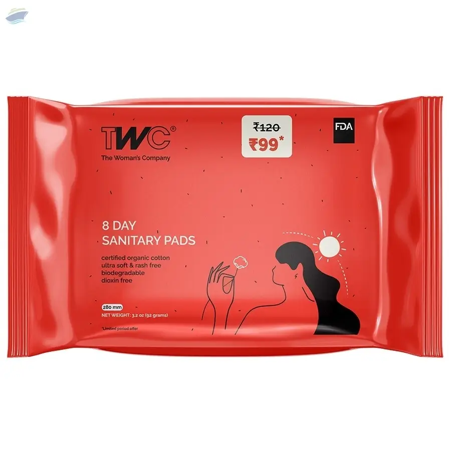TWC Day Sanitary Pad Value Pack of 8