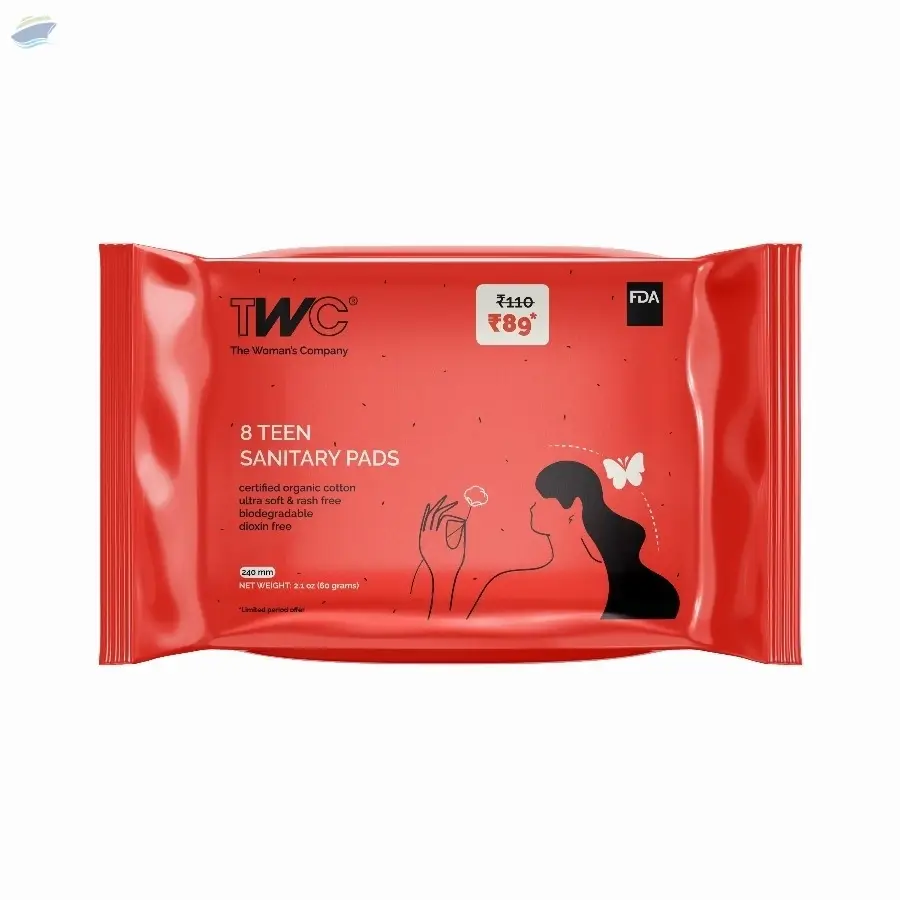 TWC Sanitary Teen Pad Value Pack 8