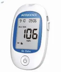 Accugence White Glucose Meter