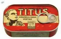 Titus Canned Sardine in Oil 125g
