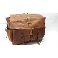 Vintage Leather Messenger Bag