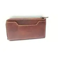 Girls Casual Brown Genuine Leather Wallet
