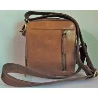 Brown Leather Men's Sling Bag