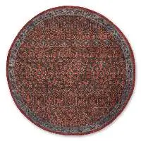 Coptic Hand Tufted Woollen Round Rug
