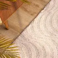 Contour Hand Loom Wool And Cotton Rug