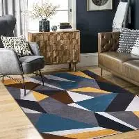 Abstract Design Beautiful Multi Colored Rug