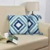 KAAHIRA Ice Tufted Boho Cushion Cover