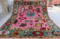 Pink and Blue Colorful Premium Hand Knotted.