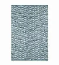 Diamond Slate/light Blue Indoor/outdoor Rug