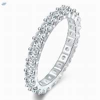 Popular 925 Silver Plated Full Diamond Ring