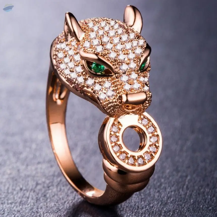 Cheetah Head Temperament Women's Ring