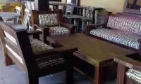 5- Pc Solid Rustic Pine Living Room Set