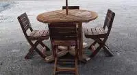 6- Pc Teak Outdoor Patio Set