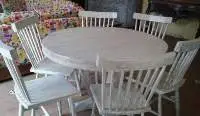 7- Pc Oak Momposina Culture Style Dining Set