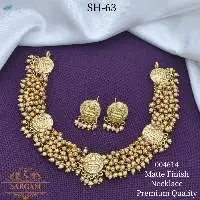Temple Necklace With Earring Set