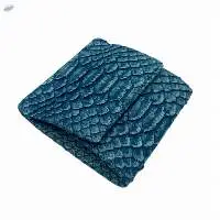 Python Leather Coin Purse With Card Pocket