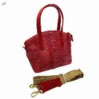 Python Ostrich Combination 2-Way Mini Bag
