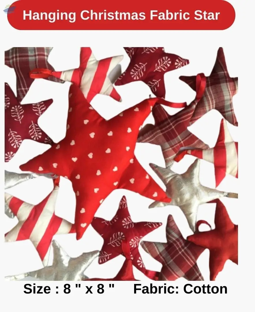 Hanging Christmas Fabric Star