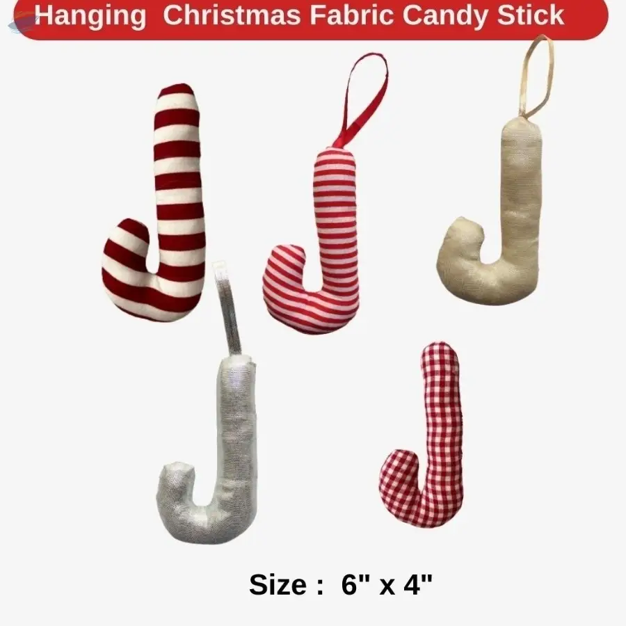 Hanging Christmas Fabric Candy Stick