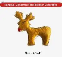 "Hanging  Christmas Felt Reindeer Decorative "