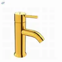 FLT Gold Deck Mount Basin Mixer