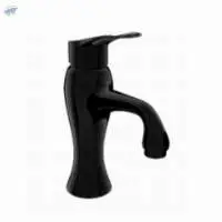 Mughal Black Deck Mount Basin Mixer