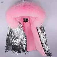 Collar lining jackets detachable fox fur coats