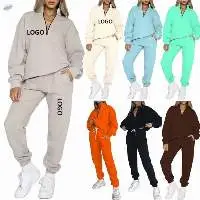 Women Thick Stacked Joggers Tracksuit Set