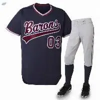 Base Ball Uniforms Embroidery Sublimated Barons