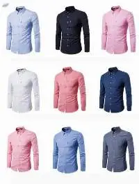 Men's slim shirt long sleeve Casual