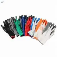 Nylon Grey Nitrile Palm Coated Work Gloves