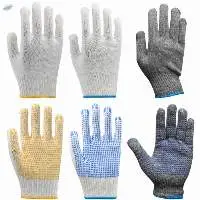 Safety Work Gloves Cotton Polyester