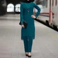 Women Jib Khimar 2 Piece Set Abaya