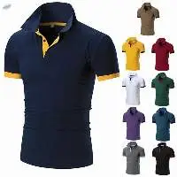 Men's Polo T-Shirt Casual Style with Embroidered