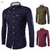 Custom Logo Blank Casual Shirt for Men
